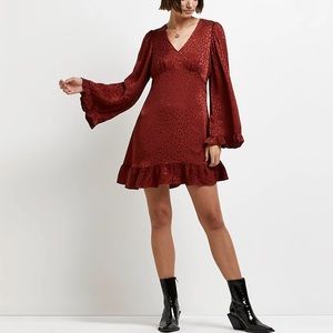 NWT Red Leopard Dress